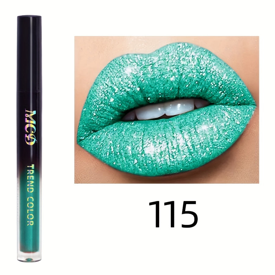 Waterproof Pearl Lip Gloss & Glitter Eyeshadow Palette