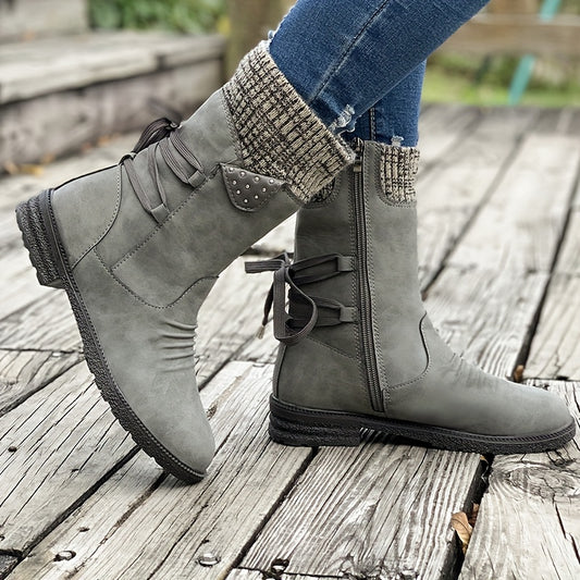 Vintage Lace-Up Boots