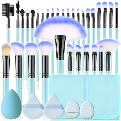 Professional Makeup Brush, Puff & Sponge Set
