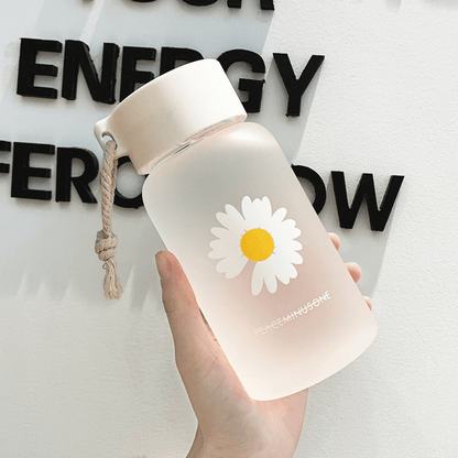 Daisy Frosted Water Bottle
