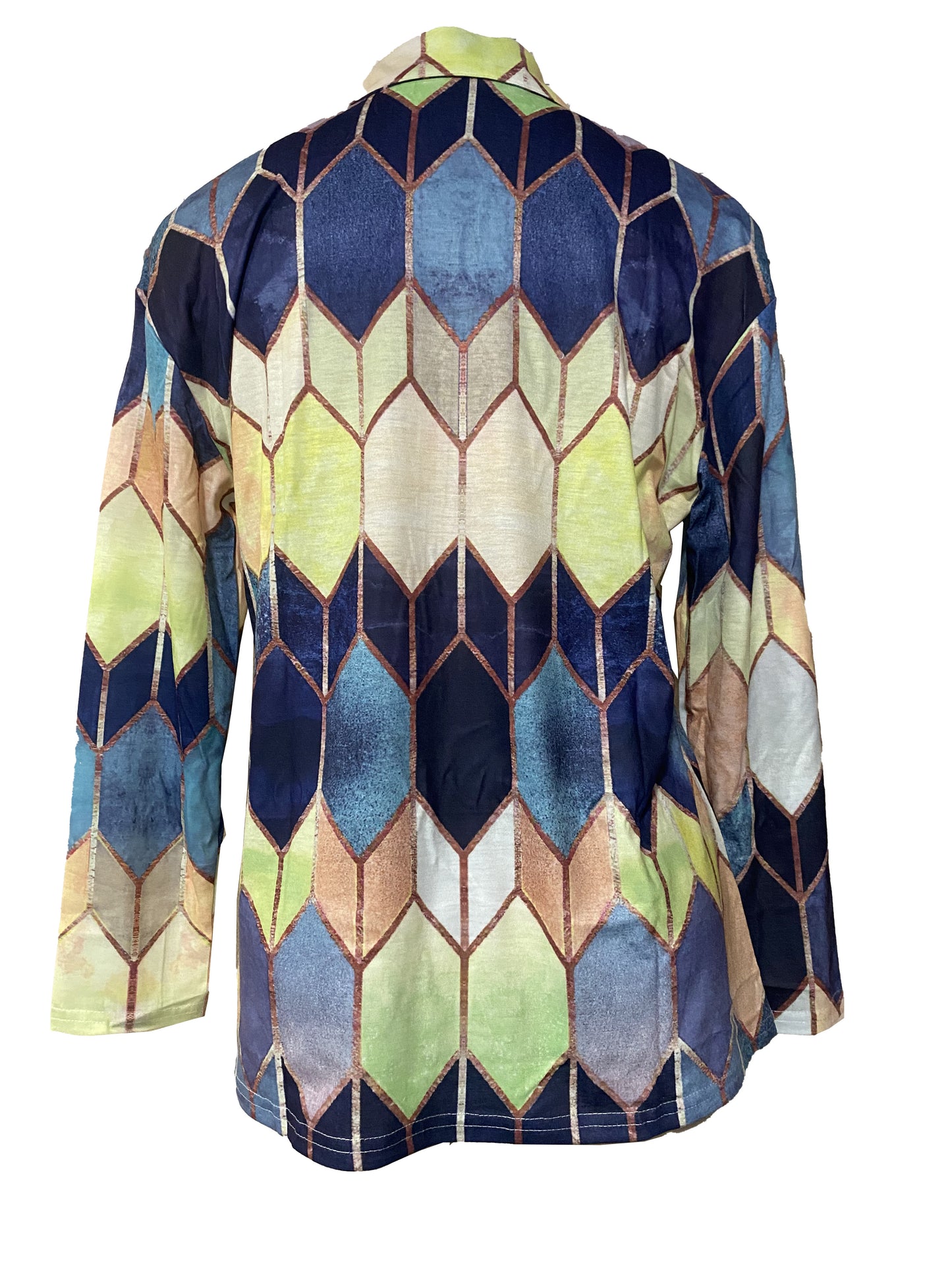 Multicolor Geometric Jacket