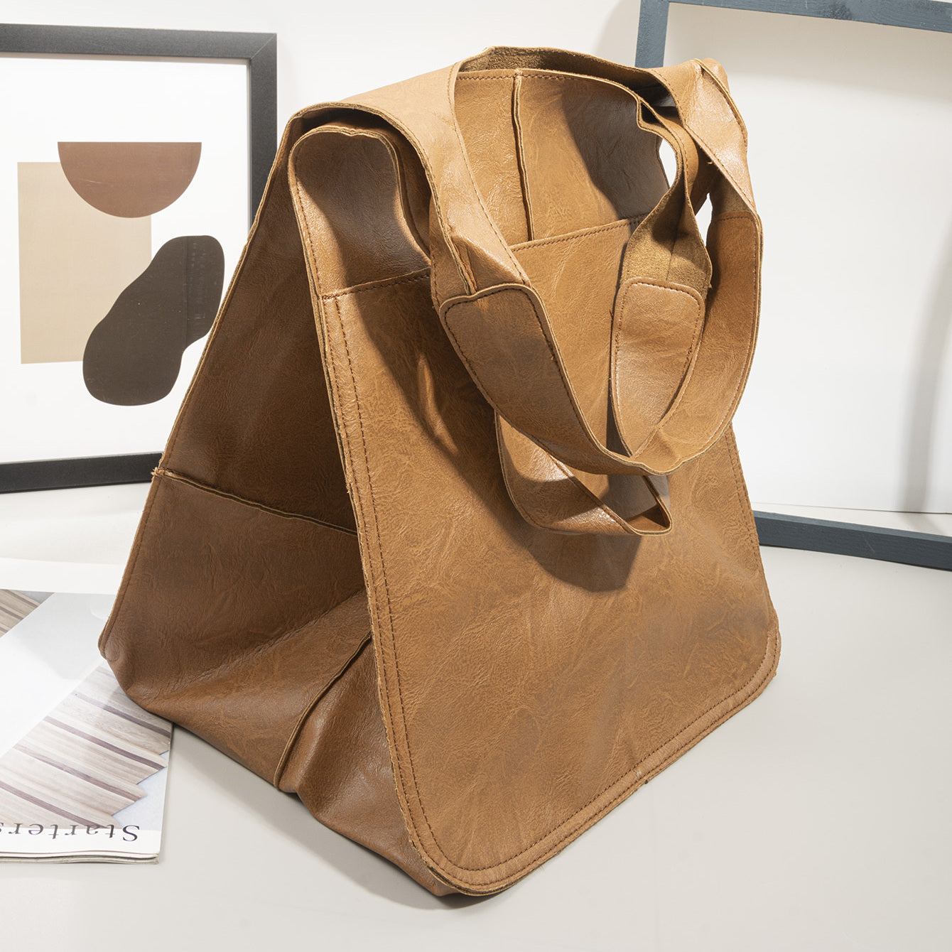 Compact Women’s Synthetic Shoulder Bag