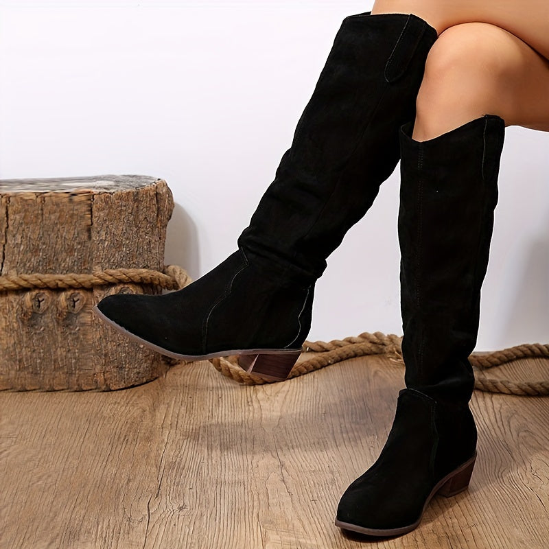 Stylish Knee-High Western Cowboy Boots