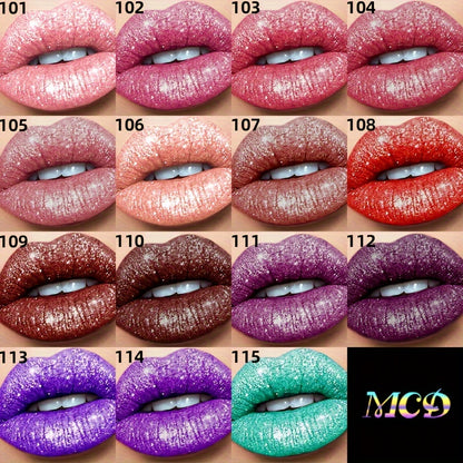 Waterproof Pearl Lip Gloss & Glitter Eyeshadow Palette