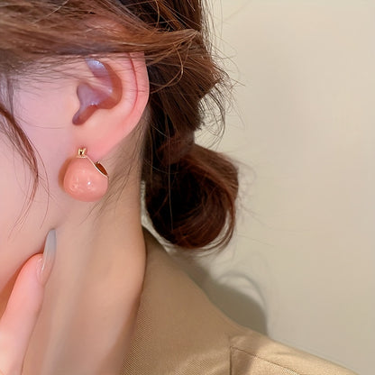 Chunky Enamel Hoop Earrings