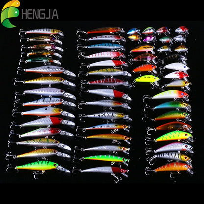 56pcs Fishing Tackle Kit