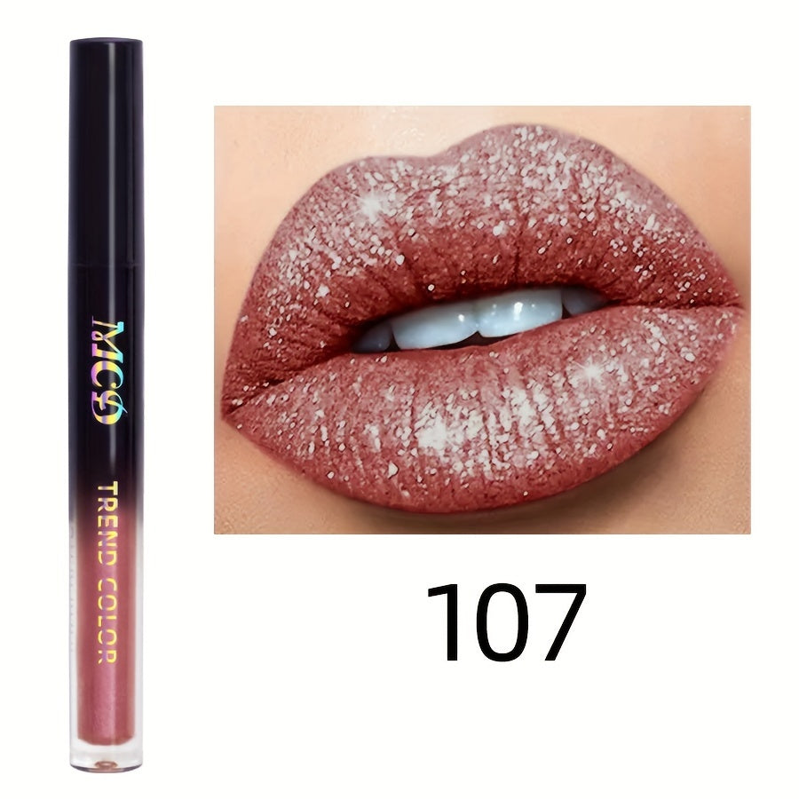 Waterproof Pearl Lip Gloss & Glitter Eyeshadow Palette