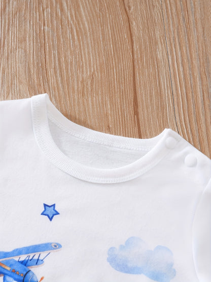Soft Cartoon Romper for Baby Boys
