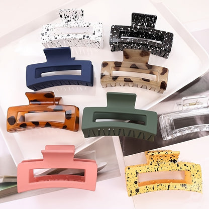 Strong-Hold Resin Hair Claw for Thick Hair