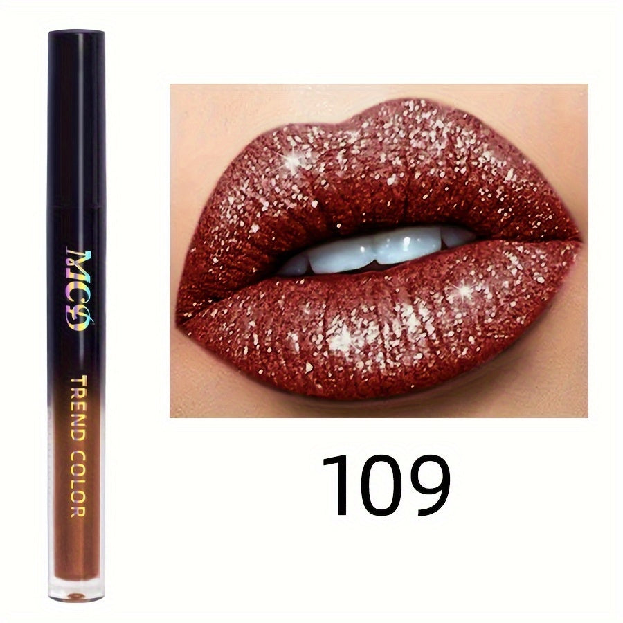 Waterproof Pearl Lip Gloss & Glitter Eyeshadow Palette