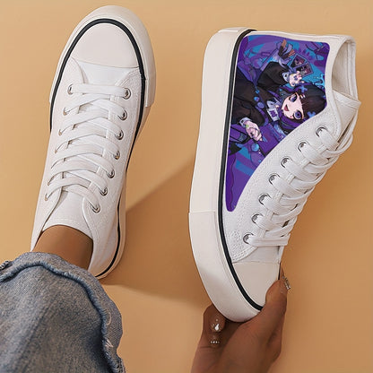 Printed Anime High-Top Sneakers
