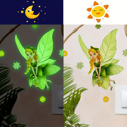 Luminous Elf Butterfly Girl Wall Sticker