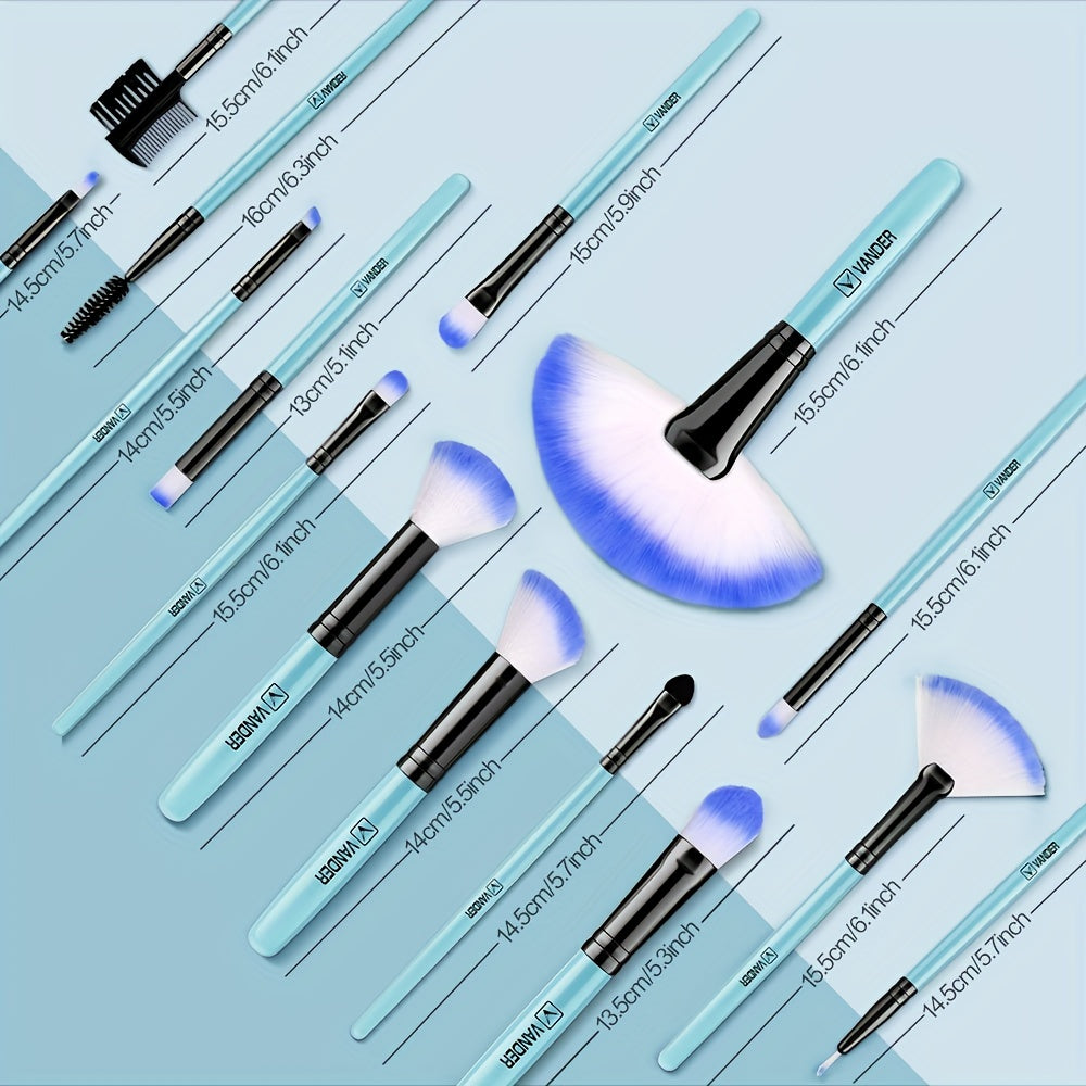 Professional Makeup Brush, Puff & Sponge Set