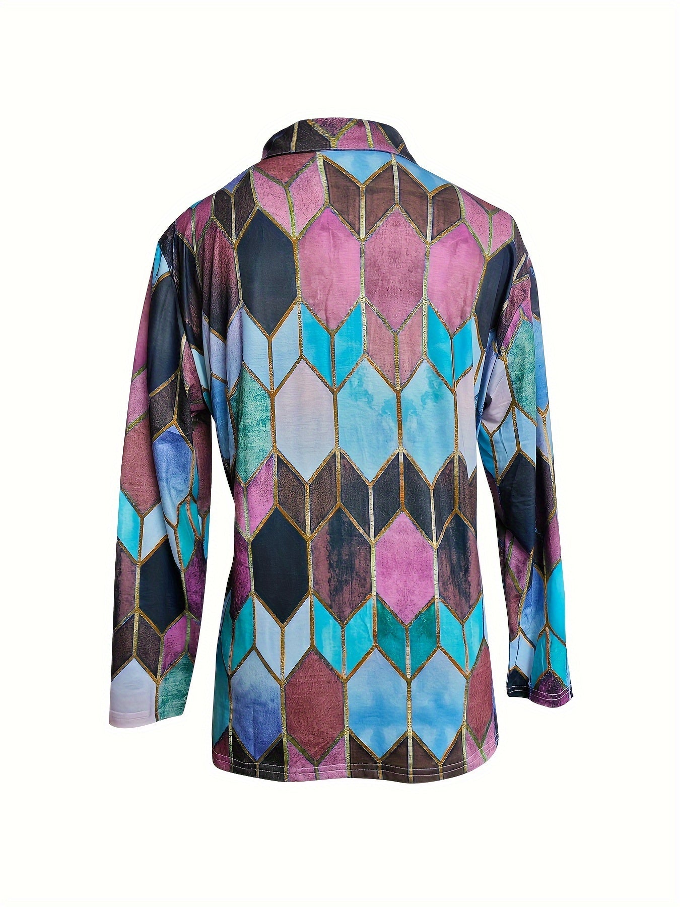 Multicolor Geometric Jacket