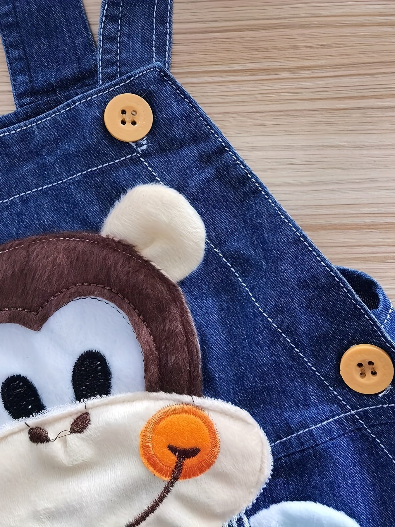 Monkey Motif Designer Overalls for Kids