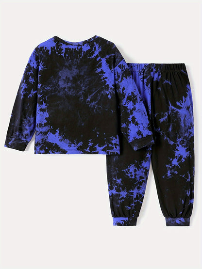Tie-Dye Kids Sweatshirt and Pants Matching Set
