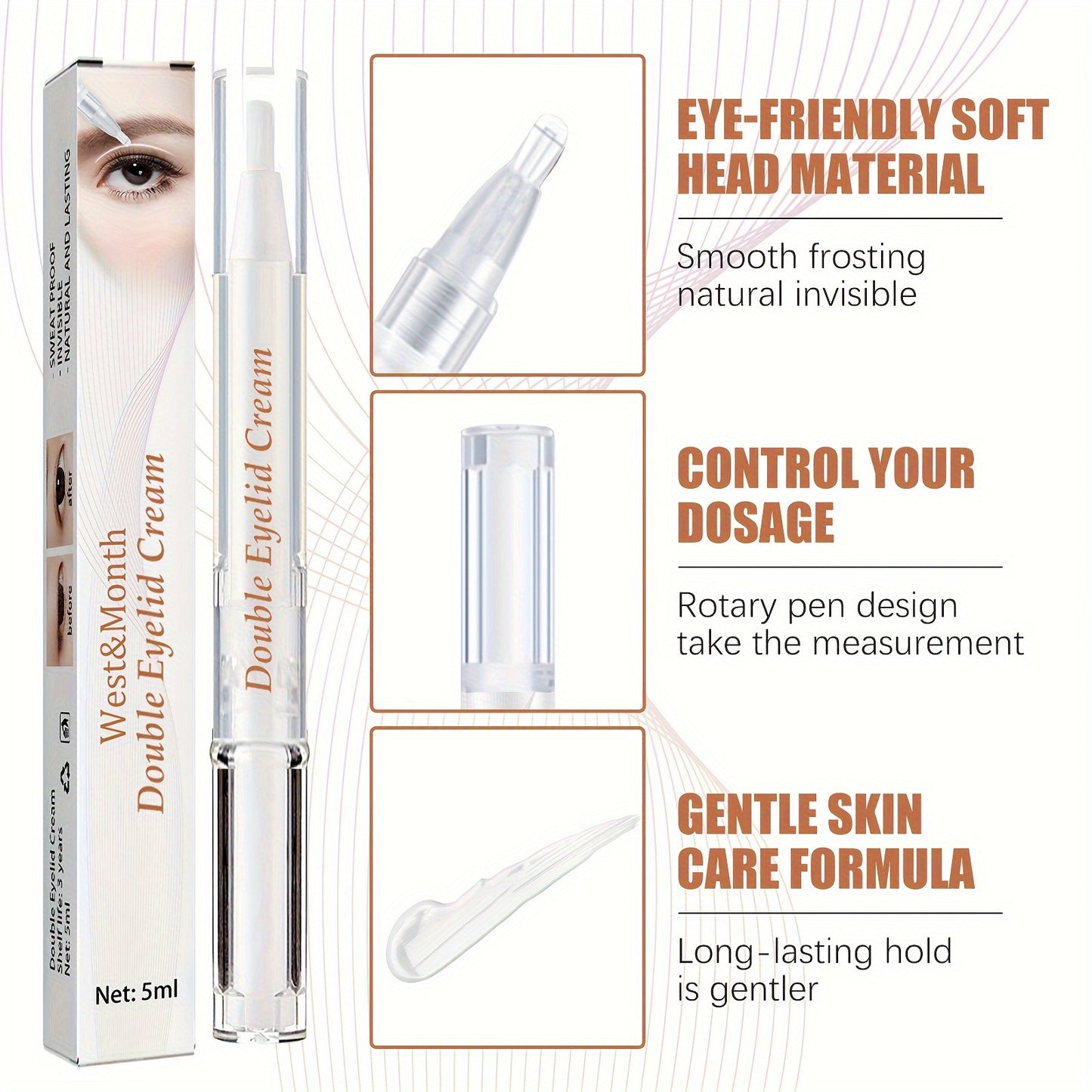 Quick-Dry Waterproof Eyelid Cream