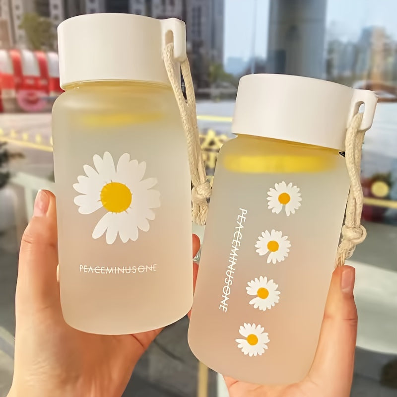 Daisy Frosted Water Bottle