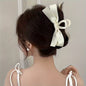 Large Black Bow Hair Claw Clip