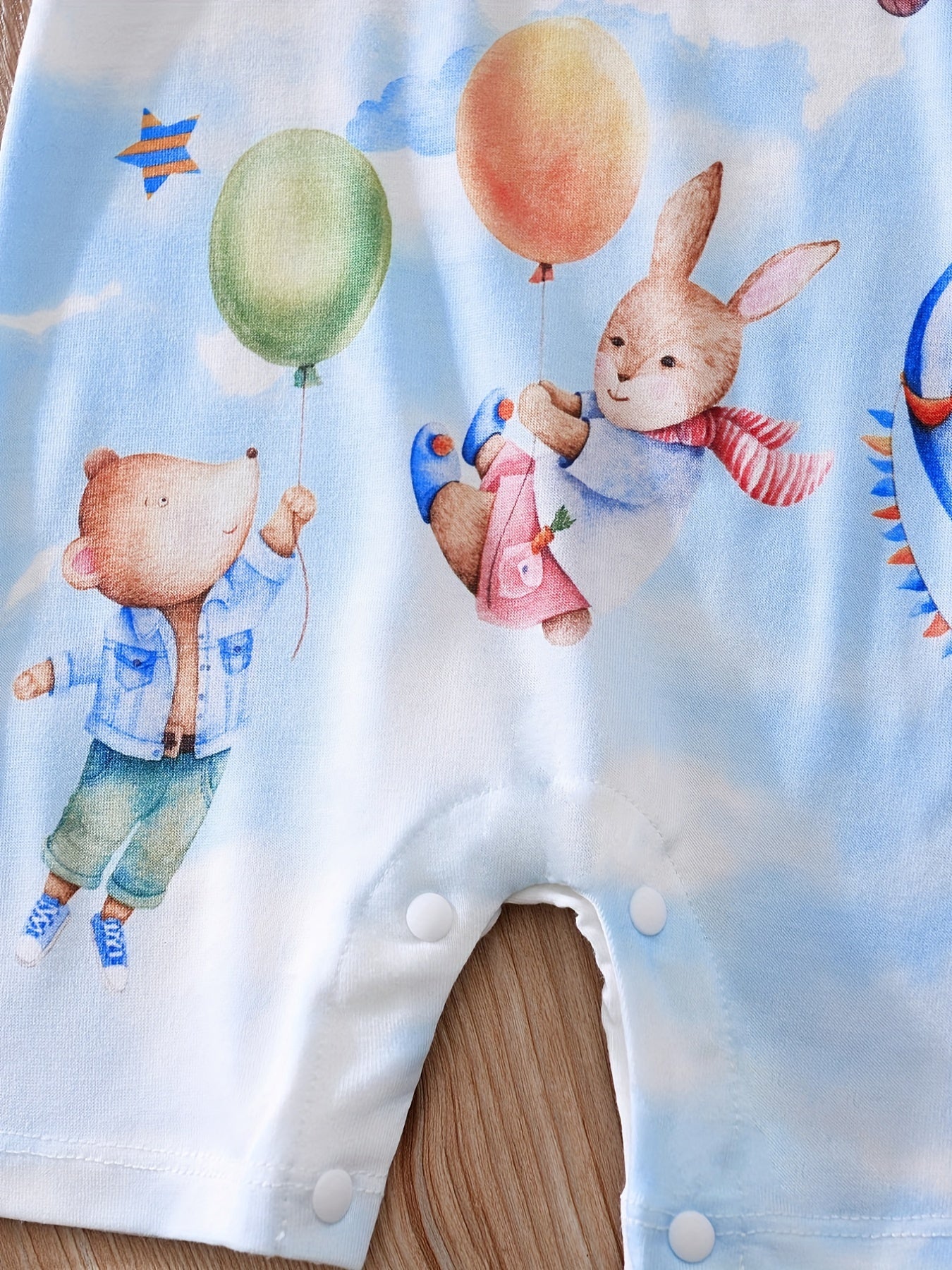 Soft Cartoon Romper for Baby Boys