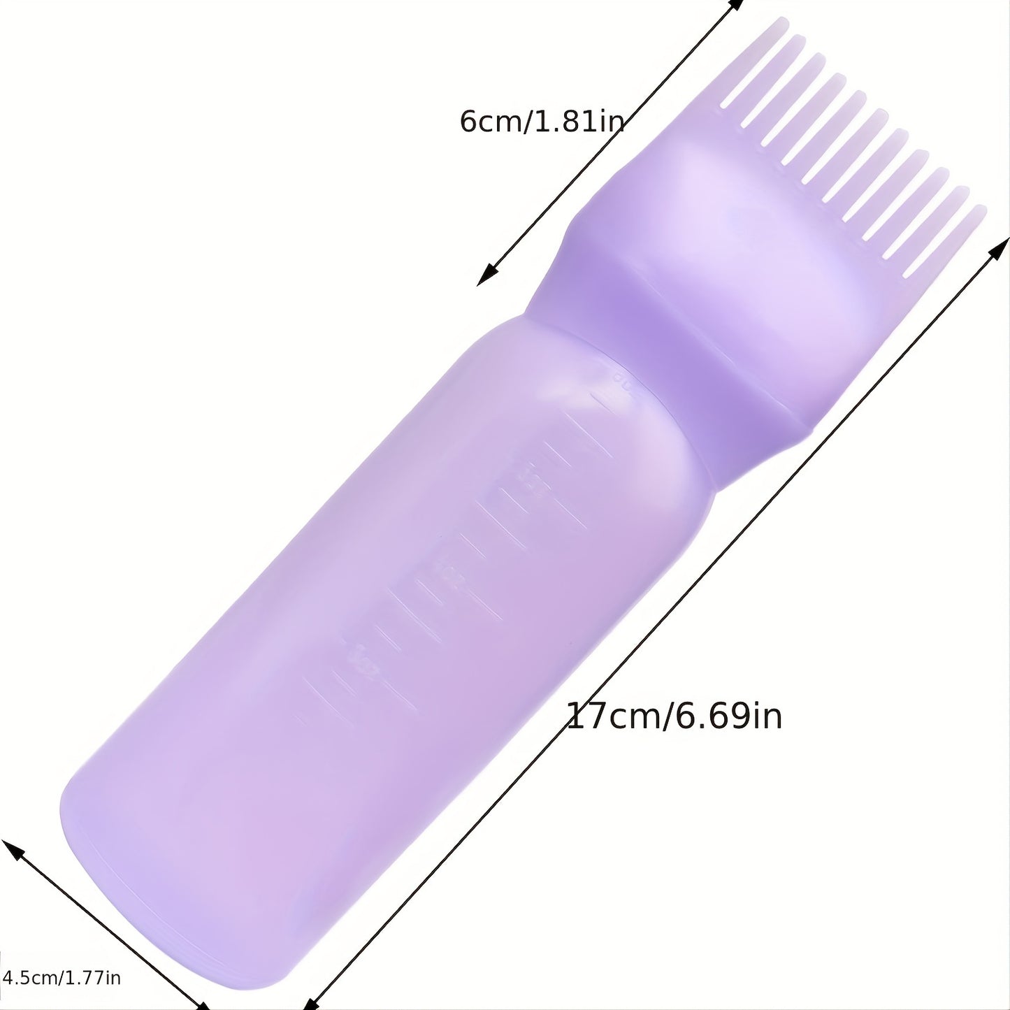 Hair Dye Applicator Bottle with Measurement Scale