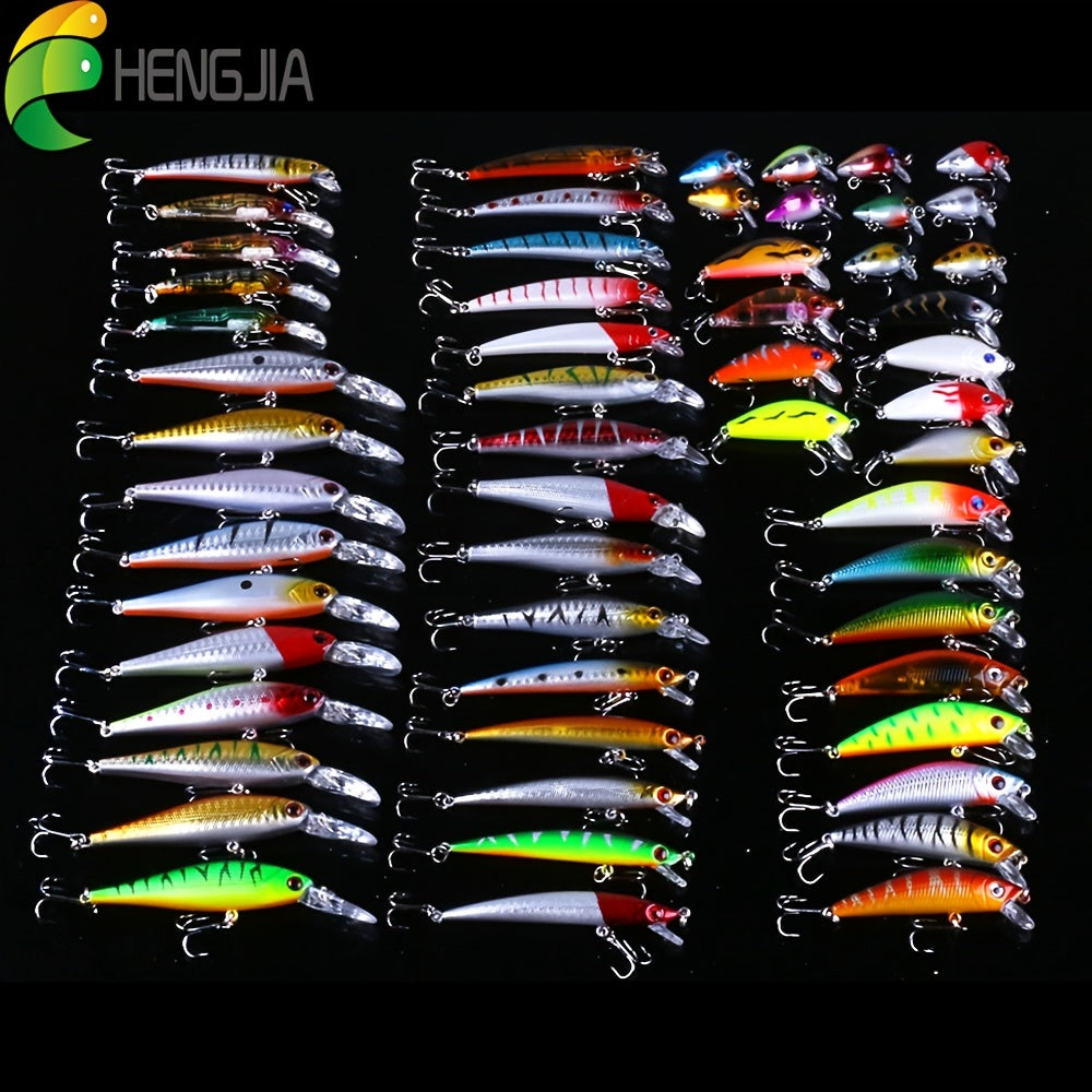 56pcs Fishing Tackle Kit