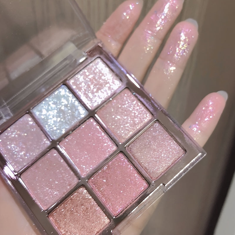 9-Color Sparkling Eyeshadow Palette