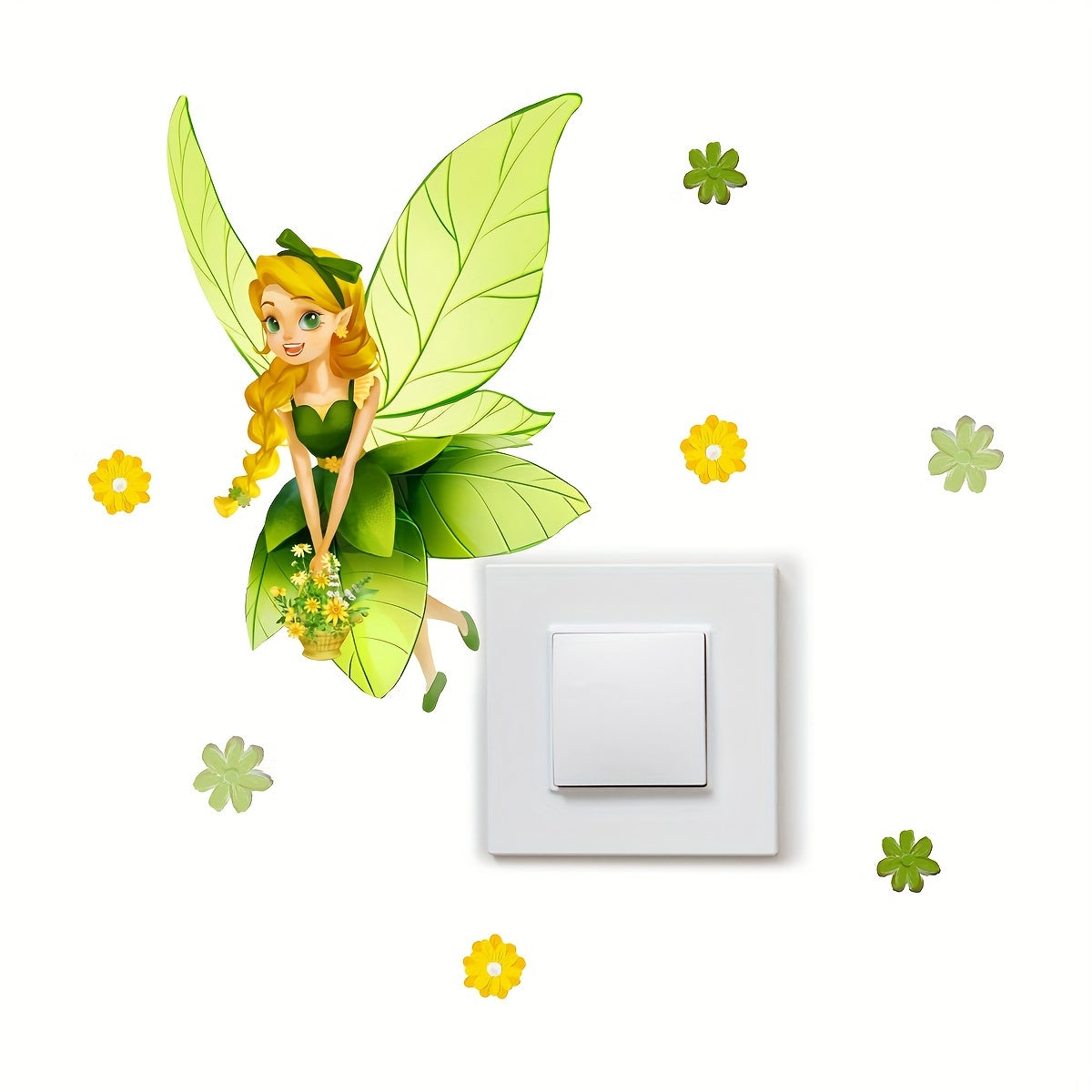 Luminous Elf Butterfly Girl Wall Sticker