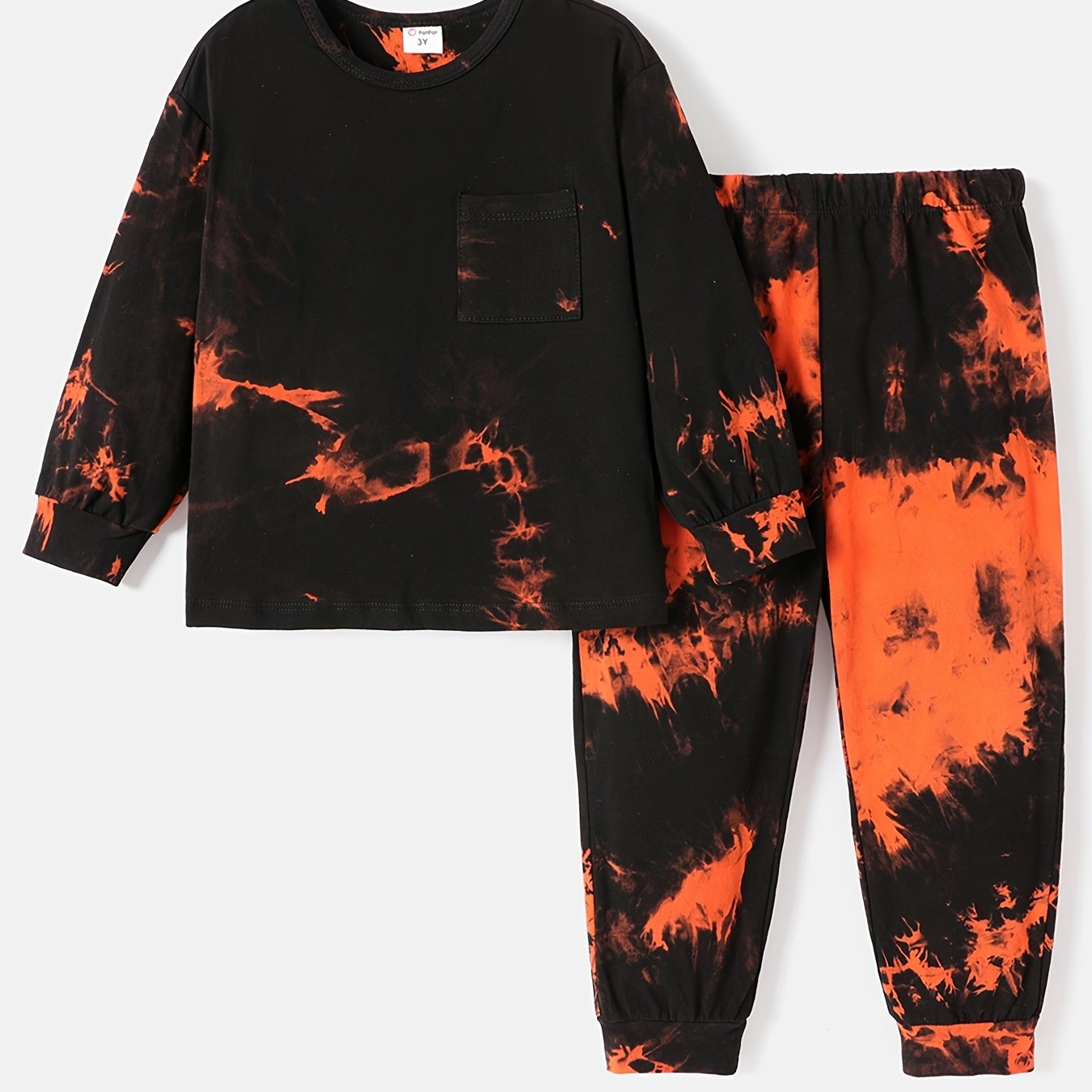 Tie-Dye Kids Sweatshirt and Pants Matching Set