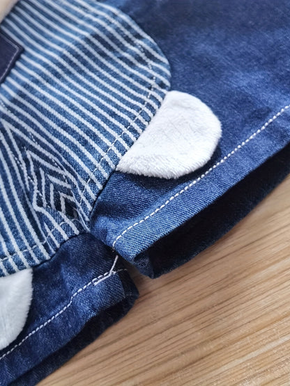 Monkey Motif Designer Overalls for Kids