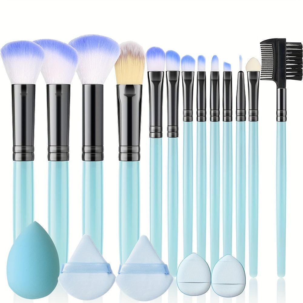 Professional Makeup Brush, Puff & Sponge Set