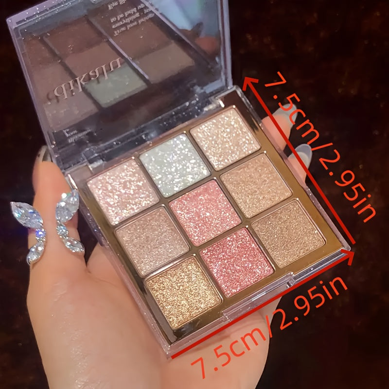9-Color Sparkling Eyeshadow Palette