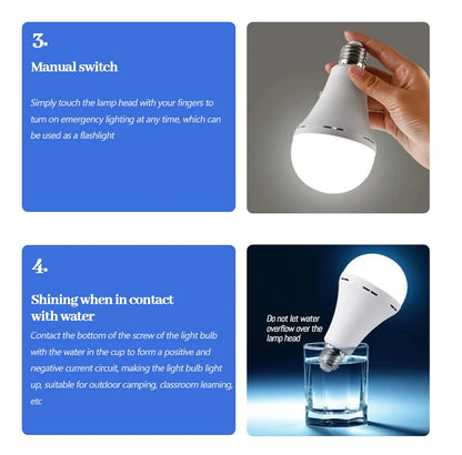 Rechargeable LED Emergency Bulb