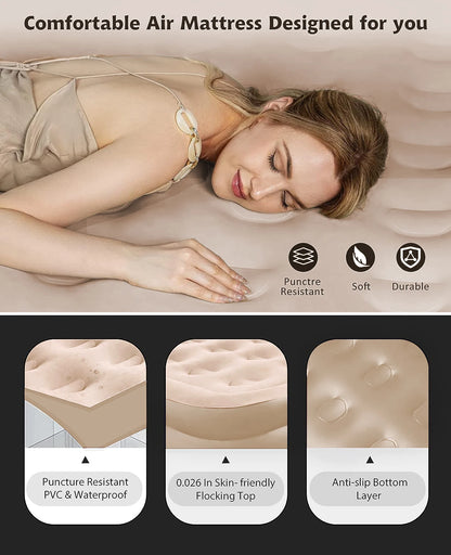 Double Inflatable Air Mattress with Pump