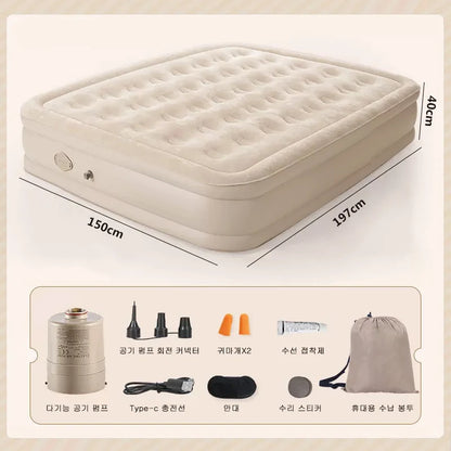 Double Inflatable Air Mattress with Pump