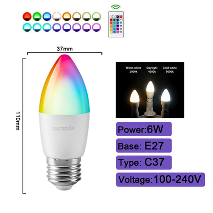 Smart RGBW LED Bulb with Remote Control