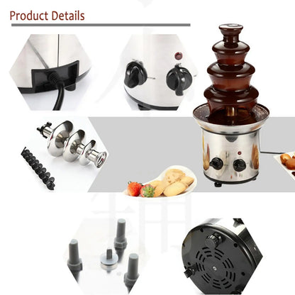 Stainless Steel Chocolate Fondue Fountain