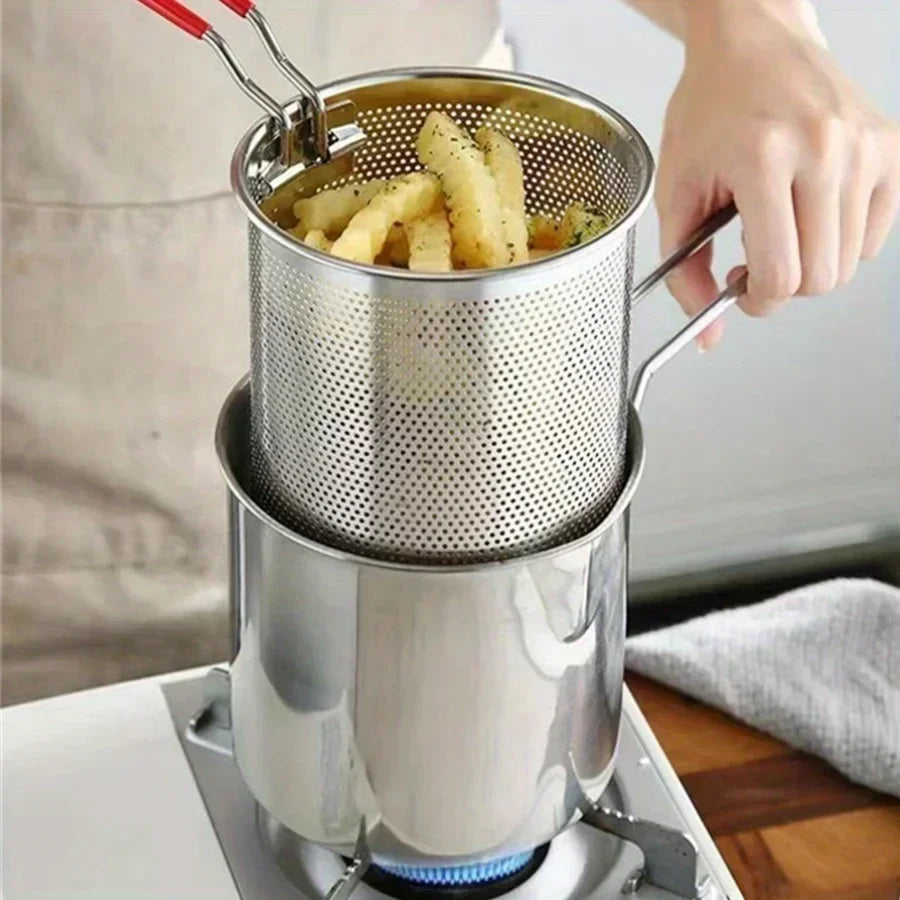 Stainless Steel Deep Fryer with Filter