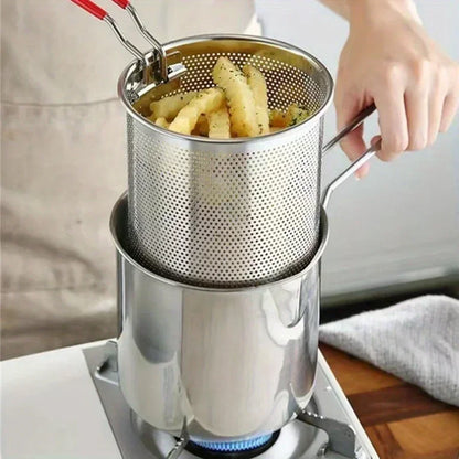 Stainless Steel Deep Fryer with Filter