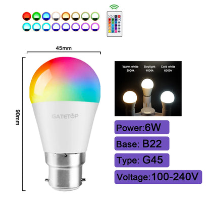 Smart RGBW LED Bulb with Remote Control