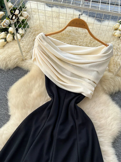 Modern Off-Shoulder Evening Dress