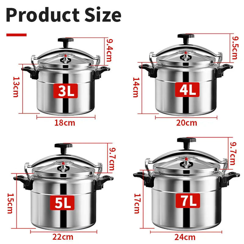 High-Capacity Gas Pressure Cooker