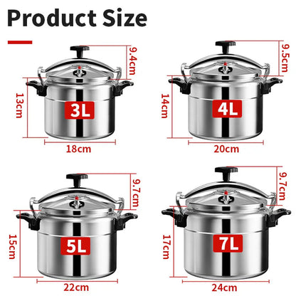 High-Capacity Gas Pressure Cooker