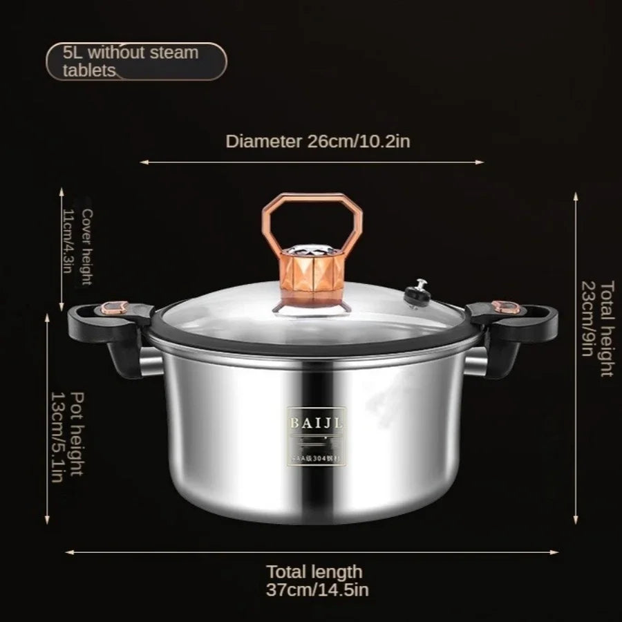 Micro Pressure Stainless Steel Soup Pot