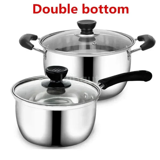 Double-Bottom Stainless Steel Soup Pot