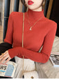 Casual Knit Turtleneck Sweater for Women