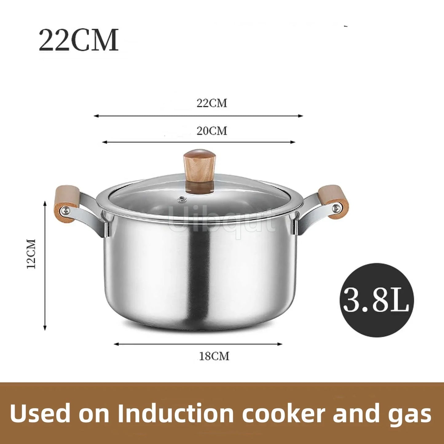 Double-Bottom Stainless Steel Soup Pot
