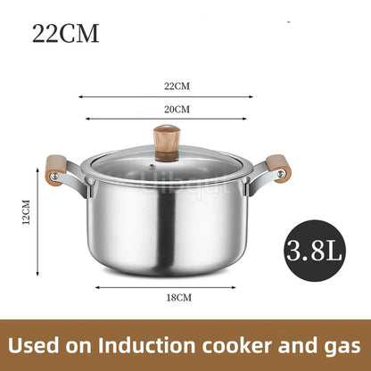 Double-Bottom Stainless Steel Soup Pot