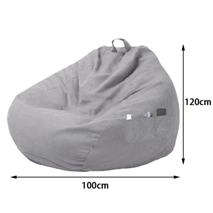 Large Soft Fluffy Bean Bag Sofa Cover