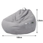 Large Soft Fluffy Bean Bag Sofa Cover